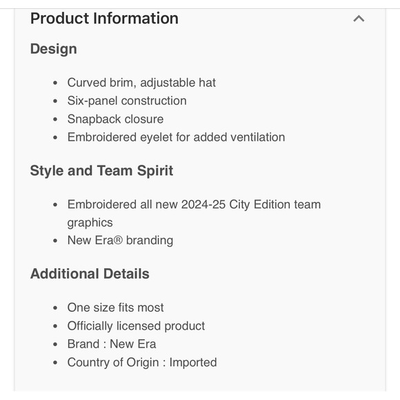 New Era Cleveland Cavaliers 9Twenty 24-25 City Edition Light Blue Adjustable Hat - Picture 5 of 5